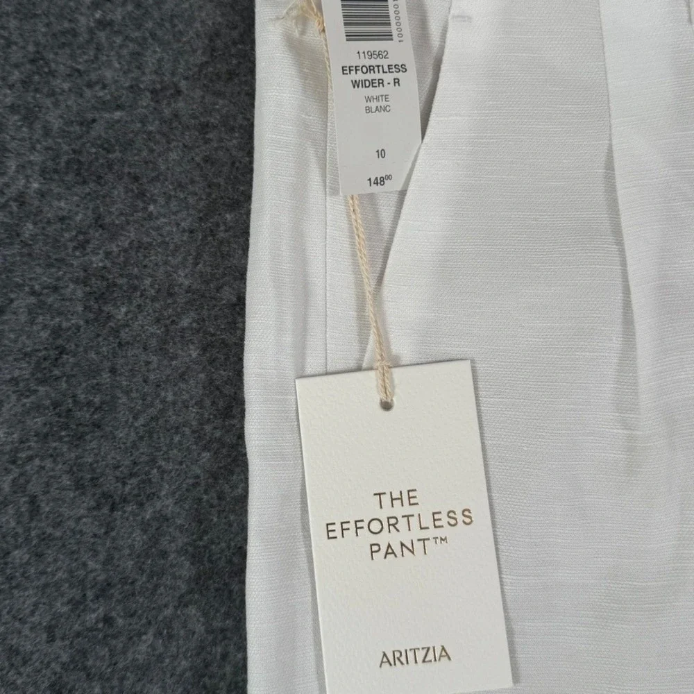 Aritzia White Wide Leg Pants